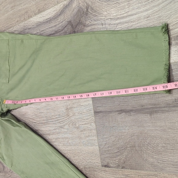 Loft Olive Green Frayed Hem Jeans - Picture 11 of 13